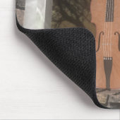 Violin in in het venster: Originele versie: Mousep Muismat (Hoek)