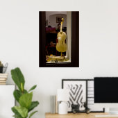 Violin in in winkelvenster poster (Thuiskantoor)