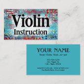 Violin Instruction Lessons Visitekaartjes (Voorkant / Achterkant)