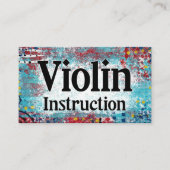 Violin Instruction Lessons Visitekaartjes (Voorkant)
