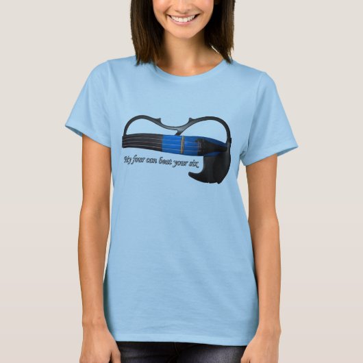 Violin is beter dan gitaar t-shirt (Voorkant)