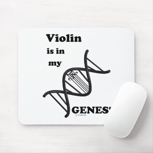 Violin is in mijn genen muismat (Met muis)