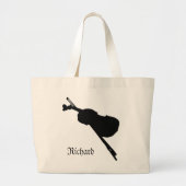 Violin Jumbo Canvas tas (Voorkant)