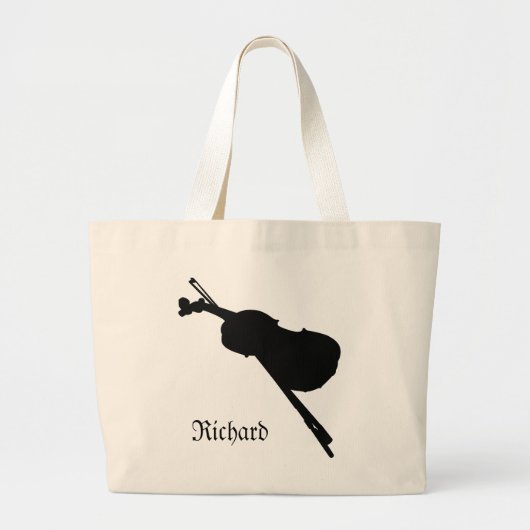 Violin Jumbo Canvas tas (Voorkant)