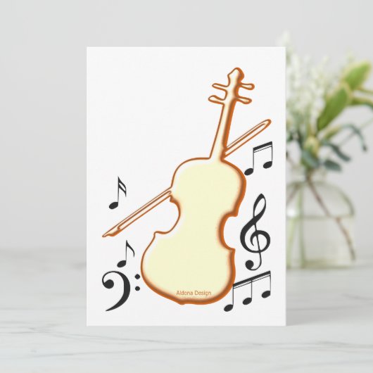 Violin Kaart (Staand voorkant)