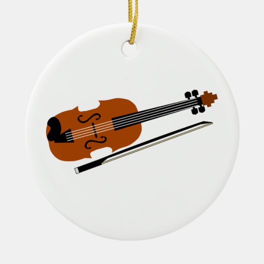 Violin Keramisch Ornament (Voorkant)
