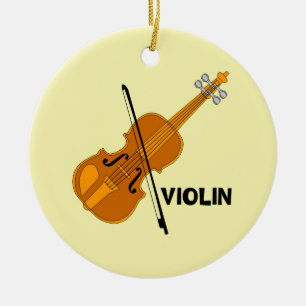 Violin Keramisch Ornament
