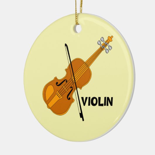 Violin Keramisch Ornament (Links)