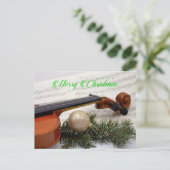 Violin kerstconcert briefkaart (Staand voorkant)