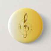Violin key ronde button 5,7 cm (Voorkant)