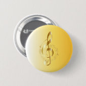 Violin key ronde button 5,7 cm (Voorkant /achterkant)
