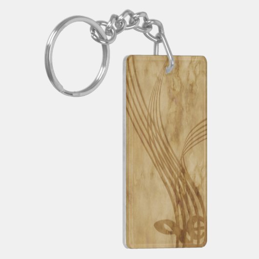 Violin key sleutelhanger (Voorkant Links)