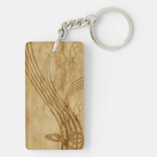 Violin key sleutelhanger (achterkant)