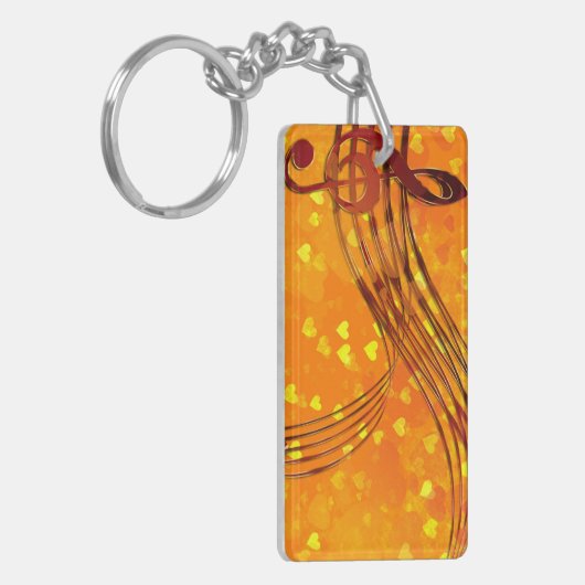 Violin key sleutelhanger (Voorkant Links)
