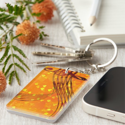 Violin key sleutelhanger (Voorkant Rechts)