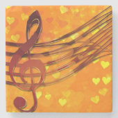 Violin key stenen onderzetter (Voorkant)