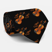 Violin key stropdas (Opgerold)