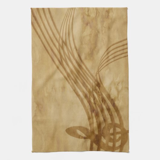 Violin key theedoek (Verticaal)