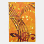 Violin key theedoek (Verticaal)