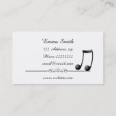 Violin key visitekaartje (Achterkant)