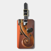 Violin klassiek gelaagd muziekinstrument bagagelabel (Voorkant verticaal)
