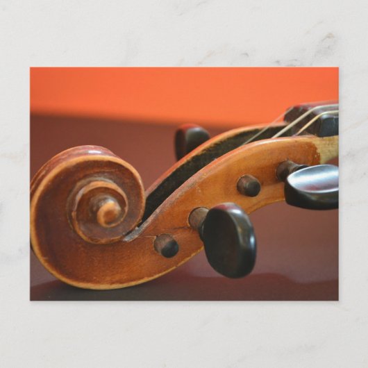 Violin klassiek gelaagd muziekinstrument briefkaart (Voorkant)