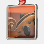 Violin klassiek gelaagd muziekinstrument metalen ornament (Links)
