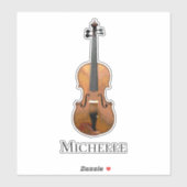 Violin klassieke muziek sticker (Vel)