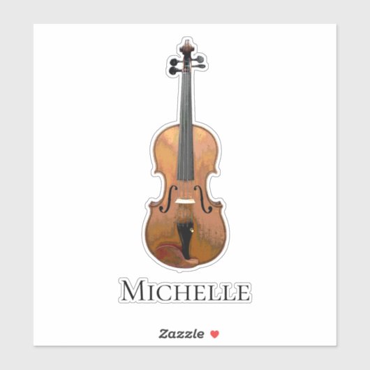 Violin klassieke muziek sticker (Vel)