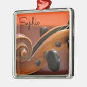 Violin klassieke strengeling muziekinstrumentennaa metalen ornament (Links)