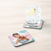 Violin Lady, 6 plastic Onderzetters, kunst Onderzetter (Rechterzijde)