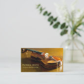 Violin Lesson Visitekaartjes (Staand voorkant)