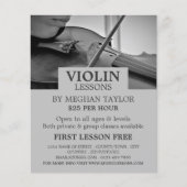 Violin Lessons Advertising Flyer (Voorkant)