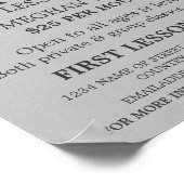 Violin Lessons Advertising Poster (Hoek)