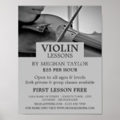 Violin Lessons Advertising Poster (Voorkant)