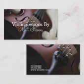 Violin Lessons Music Instructor Visitekaartje (Voorkant / Achterkant)
