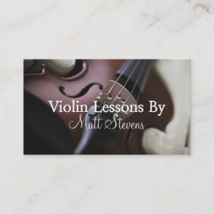 Violin Lessons Music Instructor Visitekaartje