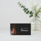 Violin Lessons Music Teacher Visitekaartje (Staand voorkant)