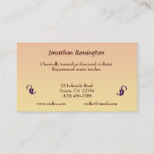 Violin Lessons Visitekaartje (Achterkant)