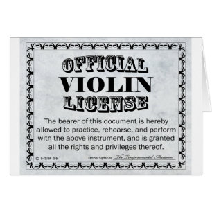Violin License