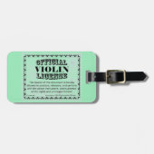 Violin License Bagagelabel (Voorkant horizontaal)