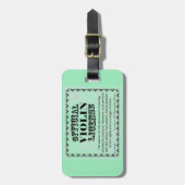 Violin License Bagagelabel (Voorkant verticaal)