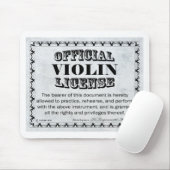 Violin License Muismat (Met muis)