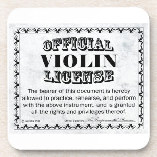 Violin License Onderzetter