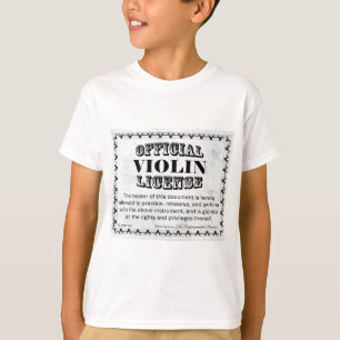 Violin License T-shirt