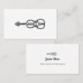 Violin Logo - Visitekaartjes (Voorkant / Achterkant)