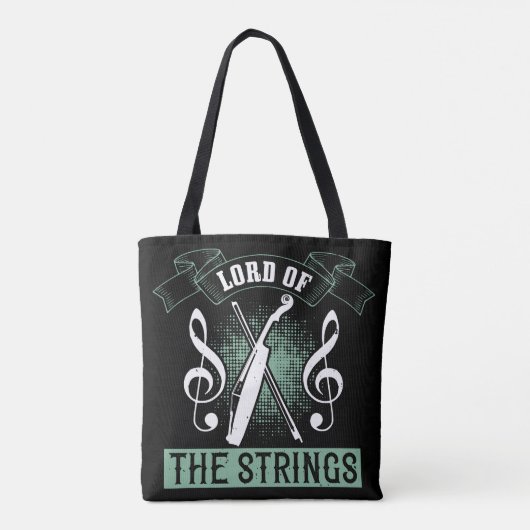Violin - Lord of the Strings Tote Bag (Achterkant)