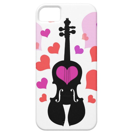Violin love iPhone 5/5S Hoesje (Achterkant)