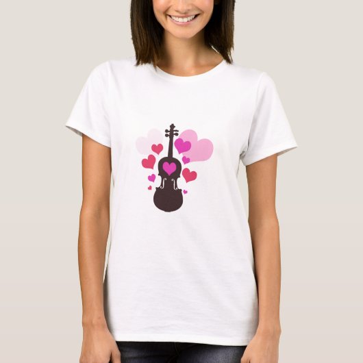 Violin Love T-shirt (Voorkant)