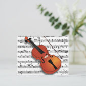 Violin Lover_ Briefkaart (Staand voorkant)